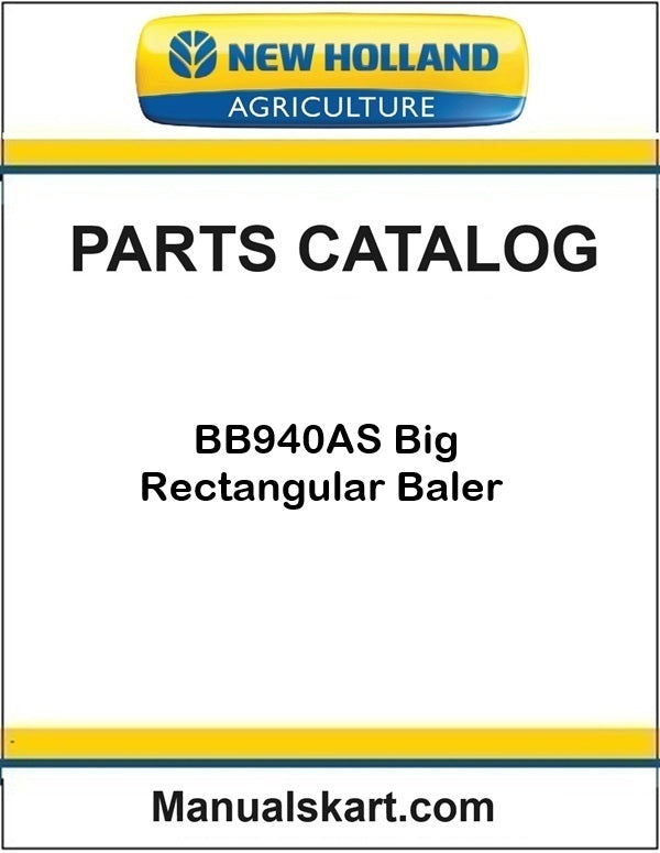 New Holland BB940AS Big Rectangular Baler Pdf Parts Catalog Manual