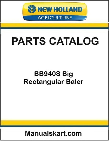 New Holland BB940S Big Rectangular Baler Pdf Parts Catalog Manual