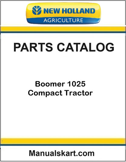 New Holland Boomer 1025 Compact Tractor Pdf Parts Catalog Manual