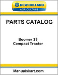 New Holland Boomer 33 Compact Tractor Pdf Parts Catalog Manual