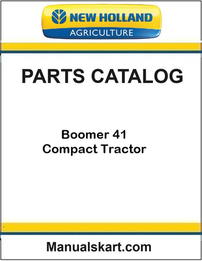 New Holland Boomer 41 Compact Tractor Pdf Parts Catalog Manual