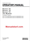New Holland Boomer 45, Boomer 50, Boomer 55 Compact Tractor Pdf Operator's Manual