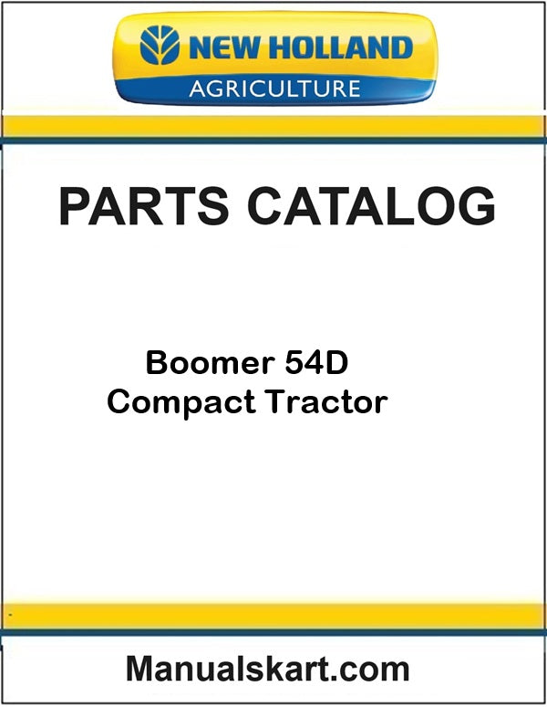 New Holland Boomer 54D Compact Tractor Pdf Parts Catalog Manual