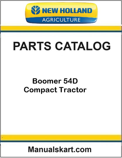 New Holland Boomer 54D Compact Tractor Pdf Parts Catalog Manual