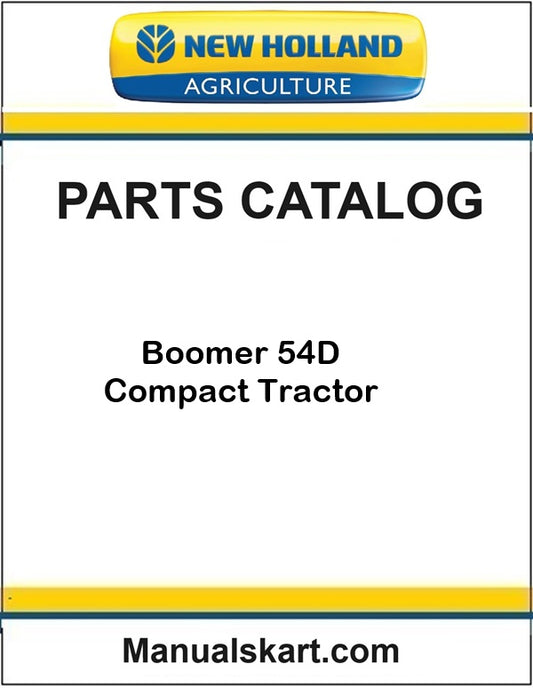 New Holland Boomer 54D Compact Tractor Pdf Parts Catalog Manual