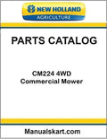 New Holland CM224 4WD Commercial Mower Pdf Parts Catalog Manual