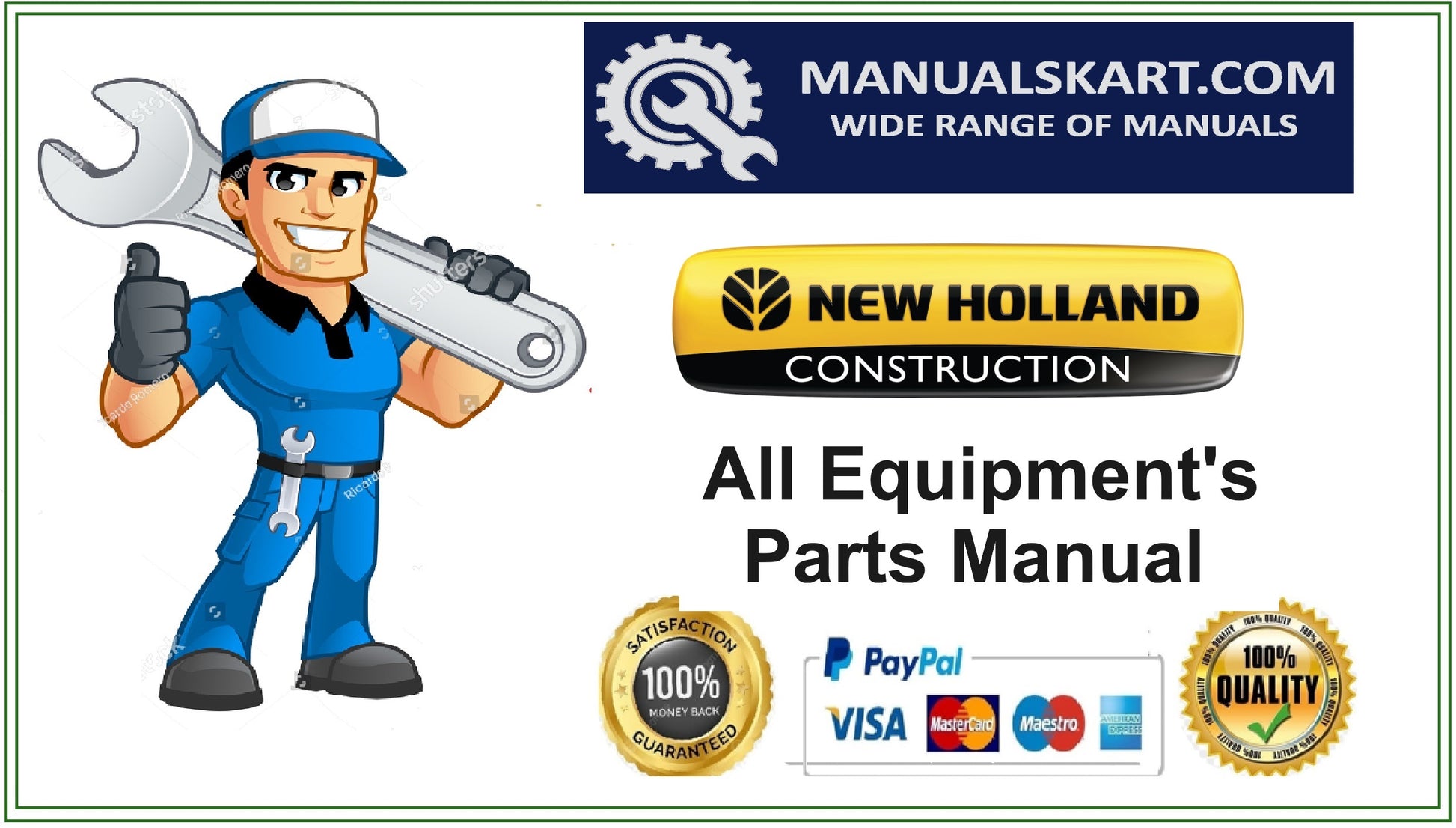 New Holland SL40B Fiat Kobelco Skid Steer Loader Pdf Parts Catalog Manual Download