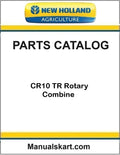 New Holland CR10 TR Rotary Combine Pdf Parts Catalog Manual