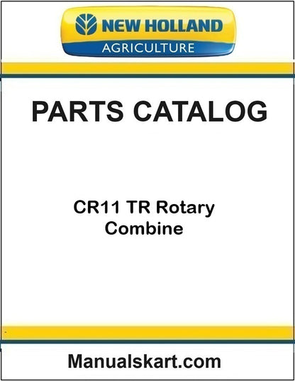 New Holland CR11 TR Rotary Combine Pdf Parts Catalog Manual