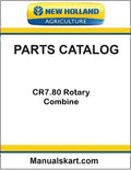 New Holland CR7.80 Rotary Combine Pdf Parts Catalog Manual