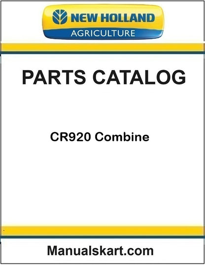 New Holland CR920 Combine Pdf Parts Catalog Manual