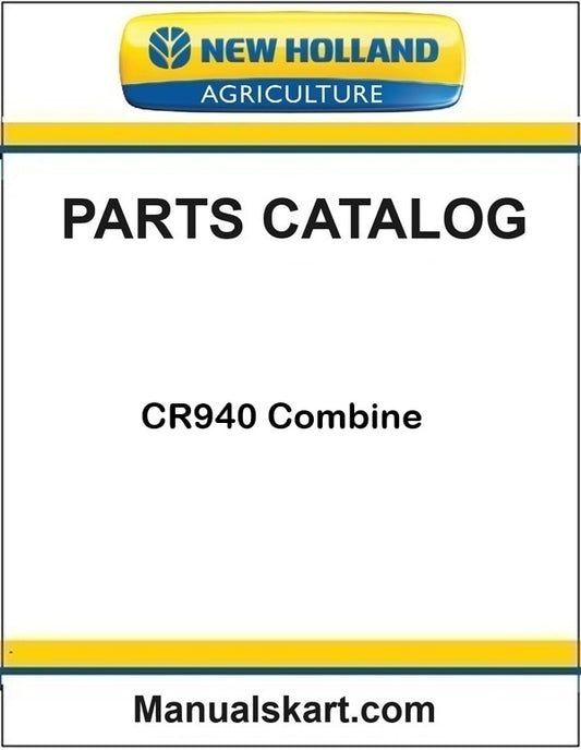 New Holland CR940 Combine Pdf Parts Catalog Manual
