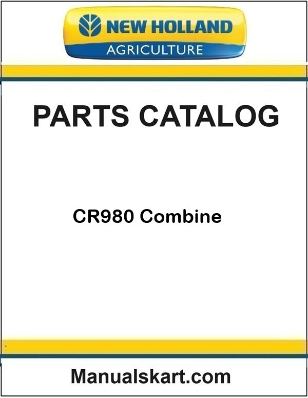 New Holland CR980 Combine Pdf Parts Catalog Manual