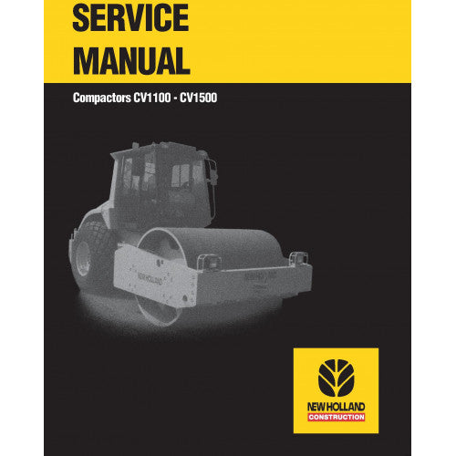 New Holland CV1100, CV1500 Compactors Pdf Repair Service Manual (p. Nb. 6045613100)