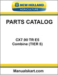 New Holland CX7.90 TR E5 Combine Pdf Parts Catalog Manual (TIER 5)