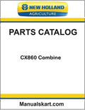 New Holland CX860 Combine Pdf Parts Catalog Manual (BASE UNIT)