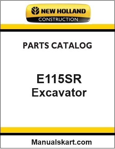 New Holland E115SR Crawler Excavator Pdf Parts Catalog Manual Download