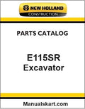 New Holland E115SR Crawler Excavator Pdf Parts Catalog Manual