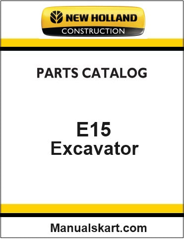 New Holland E15 Compact Crawler Excavator Pdf Parts Catalog Manual
