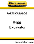 New Holland E160 Crawler Excavator Pdf Parts Catalog Manual Download