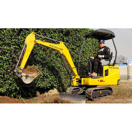 New Holland E16B, E18B Mini Excavator Pdf Repair Service Manual (p. Nb. 84533365b)