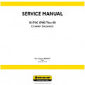 New Holland E175C Evo Crawler Excavator Pdf Repair Service Manual (p. Nb. 48044247)