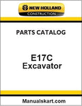 New Holland E17C Mini Crawler Excavator Pdf Parts Manual