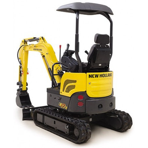 New Holland E17C Mini Excavator Pdf Repair Service Manual (p. Nb. 48127446)