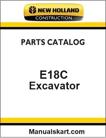 New Holland E18C Mini Crawler Excavator Pdf Parts Manual