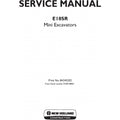 New Holland E18SR Mini Excavator Pdf Repair Service Manual (p. Nb. 84345202)