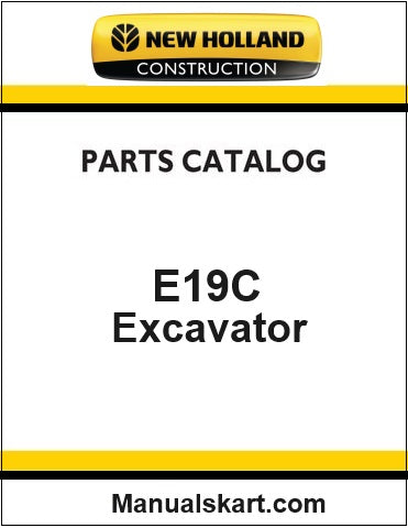 New Holland E19C Mini Crawler Excavator Pdf Parts Catalog Manual Download