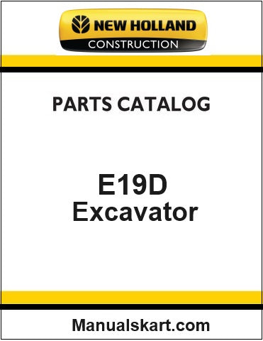 New Holland E19D Mini Crawler Excavator Pdf Parts Catalog Manual
