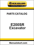 New Holland E200SR Crawler Excavator Pdf Parts Manual