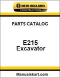 New Holland E215 Crawler Excavator Pdf Parts Catalog Manual Download
