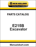 New Holland E215B Crawler Excavator Pdf Parts Catalog Manual Download (Tier 3)