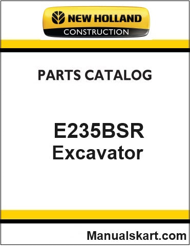 New Holland E235BSR Crawler Excavator Pdf Parts Catalog Manual Download