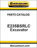 New Holland E235BSRLC Crawler Excavator Pdf Parts Catalog Manual Download
