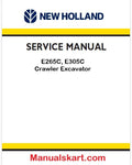 New Holland E265C, E305C Crawler Excavator Pdf Repair Manual (p. Nb. 47357333a)