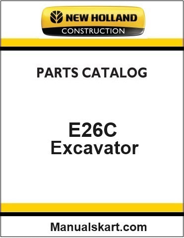 New Holland E26C Mini Crawler Excavator Pdf Parts Manual