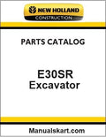 New Holland E30SR Compact Crawler Excavator Pdf Parts Catalog Manual Download