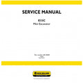 New Holland E33C Mini Excavator Pdf Repair Service Manual (p. Nb. 48139694)