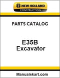New Holland E35B Crawler Excavator Pdf Parts Catalog Manual Download