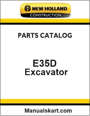 New Holland E35D Mini Crawler Excavator Pdf Parts Catalog Manual Download