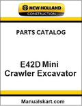 New Holland E42D Mini Crawler Excavator Pdf Parts Catalog Manual Download