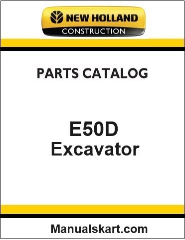 New Holland E50D Mini Crawler Excavator Pdf Parts Manual
