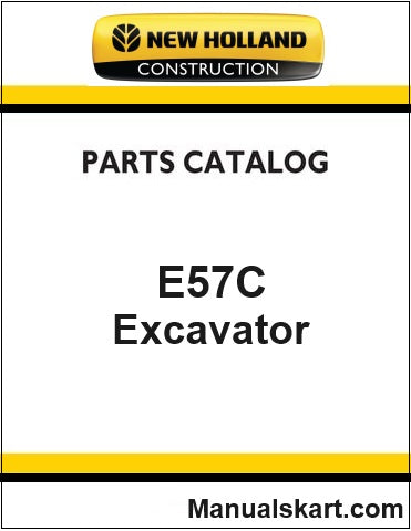 New Holland E57C Mini Crawler Excavator Pdf Parts Catalog Manual Download (CAB)