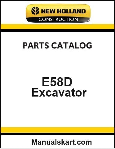 New Holland E58D Mini Crawler Excavator Pdf Parts Catalog Manual Download