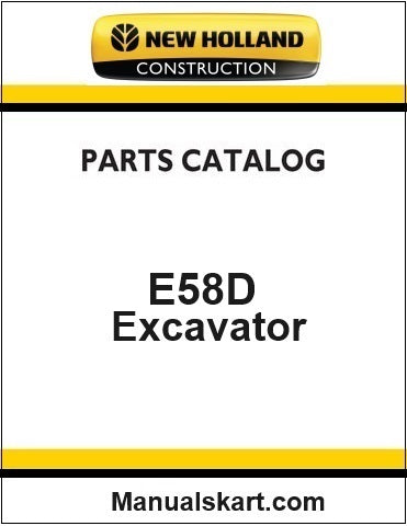 New Holland E58D Mini Crawler Excavator Pdf Parts Manual (CAB STAGE V (AG))
