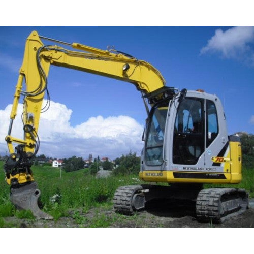 New Holland E70BSR Midi Crawler Excavator Pdf Repair Service Manual (p. Nb. 84365679)