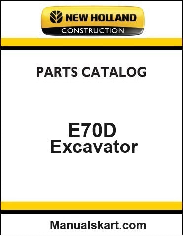 New Holland E70D Midi Crawler Excavator Pdf Parts Manual